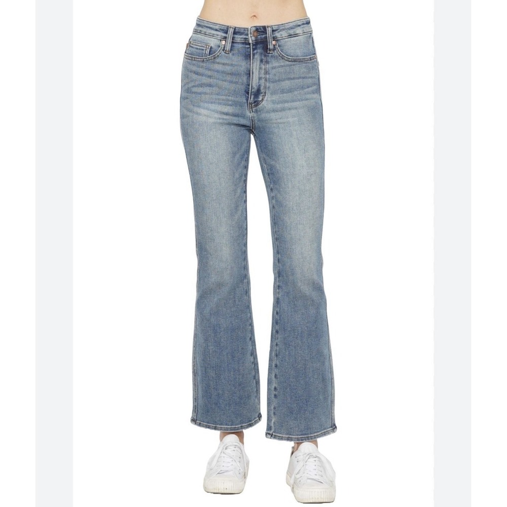 Judy Blue Womens High Rise Petite 27 Boot Cut Jeans Bohemian Y2K